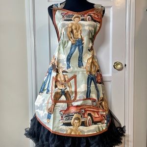 Apron - Handsome Cowboy Print